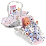 ZAPF Creation BABY born Comfort Seat Flower, Accessoires de poupée BABY born Comfort Seat Flower, Siège-auto pour poupée, 3 an(s)