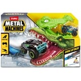 ZURU Metal Machines - Set de jeu Attaque de crocodile Piste de course + voiture, Circuit 