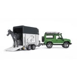 bruder Land Rover Defender 90 Break avec Van et un Cheval, Modèle réduit de voiture 2592