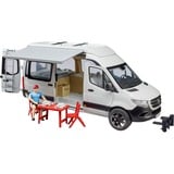 bruder MB Sprinter Camper avec conducteur, Modèle réduit de voiture Blanc/Noir, 02672