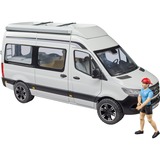 bruder MB Sprinter Camper avec conducteur, Modèle réduit de voiture Blanc/Noir, 02672