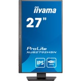 iiyama ProLite XUB2792HSN-B5 27" Moniteur Noir, 75Hz, HDMI, DisplayPort, USB-C, RJ45 (LAN), Audio