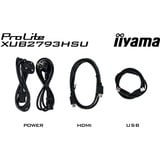 iiyama ProLite XUB2793HSU-B7 écran plat de PC 68,6 cm (27") 1920 x 1080 pixels Full HD LED Noir Moniteur  Noir (Mat), 68,6 cm (27"), 1920 x 1080 pixels, Full HD, LED, 1 ms, Noir