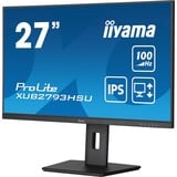iiyama ProLite XUB2793HSU-B7 écran plat de PC 68,6 cm (27") 1920 x 1080 pixels Full HD LED Noir Moniteur  Noir (Mat), 68,6 cm (27"), 1920 x 1080 pixels, Full HD, LED, 1 ms, Noir