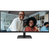 AOC CU34E4CV 34" Moniteur UltraWide incurvé Noir, 1x DisplayPort, 2x HDMI, 1x USB-C, 4x USB-A, 1x RJ-45, 120 Hz
