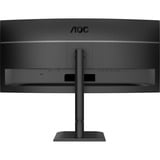 AOC CU34E4CV 34" Moniteur UltraWide incurvé Noir, 1x DisplayPort, 2x HDMI, 1x USB-C, 4x USB-A, 1x RJ-45, 120 Hz