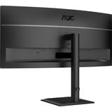 AOC CU34E4CV 34" Moniteur UltraWide incurvé Noir, 1x DisplayPort, 2x HDMI, 1x USB-C, 4x USB-A, 1x RJ-45, 120 Hz