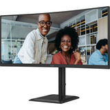 AOC CU34E4CV 34" Moniteur UltraWide incurvé Noir, 1x DisplayPort, 2x HDMI, 1x USB-C, 4x USB-A, 1x RJ-45, 120 Hz