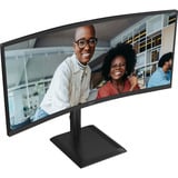 AOC CU34E4CV 34" Moniteur UltraWide incurvé Noir, 1x DisplayPort, 2x HDMI, 1x USB-C, 4x USB-A, 1x RJ-45, 120 Hz
