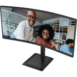 AOC CU34E4CV 34" Moniteur UltraWide incurvé Noir, 1x DisplayPort, 2x HDMI, 1x USB-C, 4x USB-A, 1x RJ-45, 120 Hz