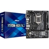 ASRock H510M-HDV/M.2 Intel H510 LGA 1200 micro ATX carte mère socket 1200 Intel, LGA 1200, Intel® Core™ i3, Intel® Core™ i5, Intel® Core™ i7, Intel® Core™ i9, DDR4-SDRAM, 64 Go, DIMM