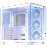 ASUS A32 PLUS boîtier midi tower Blanc | 2x USB-A | 1x USB-C | RGB | Window