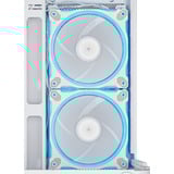 ASUS PRIME AP202 ARGB Midi Tower Blanc, boîtier pc Blanc | 2x USB-A | 1x USB-C | RGB | Window
