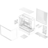 ASUS PRIME AP202 ARGB Midi Tower Blanc, boîtier pc Blanc | 2x USB-A | 1x USB-C | RGB | Window