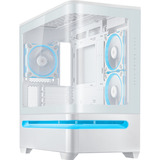 ASUS PRIME AP202 ARGB Mini Tower Blanc boîtier midi tower Blanc | 2x USB-A | 1x USB-C | RGB | Window