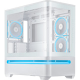 ASUS PRIME AP202 ARGB Mini Tower Blanc boîtier midi tower Blanc | 2x USB-A | 1x USB-C | RGB | Window