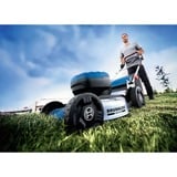 Bosch GRA 18V2-46 Marcher derrière un tracteur tondeuse Batterie Noir, Bleu, Métallique, Tondeuse à gazon Bleu, Marcher derrière un tracteur tondeuse, 46 cm, 3 cm, 7 cm, 60 L, Transmission intégrale