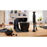 Bosch MUM59N26CB robot de cuisine 1000 W 3,9 L Noir Noir, 3,9 L, Noir, 2,7 kg, 1,9 kg, 1,1 m, EAC-Eurasian, Ukraine