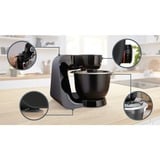 Bosch MUM59N26CB robot de cuisine 1000 W 3,9 L Noir Noir, 3,9 L, Noir, 2,7 kg, 1,9 kg, 1,1 m, EAC-Eurasian, Ukraine