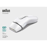 Braun Silk-expert Pro 81728160 épilateur léger Lumière pulsée Blanc, Dépilatoire Blanc/Argent, Blanc, Lumière pulsée, Abdomen, Arrière de la cuisse, Fessiers, Cuisse avant, Intérieur des avant-bras, Extérieur de..., Royaume-Uni, NIET gebruiken op:• hoofdhuid, wenkbrauwen of andere plekken bij of rondom de ogen. Gebruik op..., Secteur