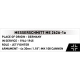 COBI Messerschmitt Me 262-1A, Jouets de construction 