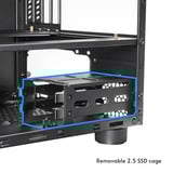 Chieftec  boîtier cube Noir | 2x USB-A | 1x USB-C