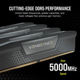 Corsair 32 Go DDR5-6200 Kit, Mémoire vive Noir, CMK32GX5M2E6200C36, Vengeance, XMP