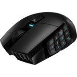 Corsair Scimitar Elite Wireless MMO, Souris gaming Noir, 100 - 26.000 dpi, USB 2.0 | 2,4 GHz | Bluetooth | RGB