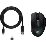 Corsair Scimitar Elite Wireless MMO, Souris gaming Noir, 100 - 26.000 dpi, USB 2.0 | 2,4 GHz | Bluetooth | RGB