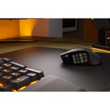 Corsair Scimitar Elite Wireless MMO, Souris gaming Noir, 100 - 26.000 dpi, USB 2.0 | 2,4 GHz | Bluetooth | RGB