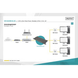 Digitus Panneau de brassage slim CAT 6A, classe EA, 8 ports Noir