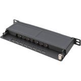 Digitus Panneau de brassage slim CAT 6A, classe EA, 8 ports Noir