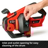 EINHELL Nettoyeur de tubes sur batterie TE-DA 18/760 Li, Appareil de nettoyage de tuyaux Rouge/Noir