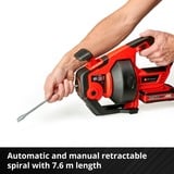 EINHELL Nettoyeur de tubes sur batterie TE-DA 18/760 Li, Appareil de nettoyage de tuyaux Rouge/Noir