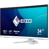 EIZO FlexScan EV3450XC-WT 34.1" Moniteur UltraWide incurvé  Blanc, 2x HDMI, DisplayPort, 2x USB-A, USB-B, 2x USB-C, RJ-45