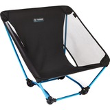 Helinox Ground Chaise de camping 4 pieds Noir Noir/Bleu, 120 kg, Chaise de camping, 4 pieds, 620 g, Noir