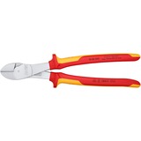 KNIPEX Pince coupante puissante 74 06 250 VDE, Tenailles de cran Rouge/Jaune