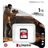 Kingston Canvas React Plus 1 To, Carte mémoire UHS-II U3, Classe 10, V60