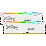 Kingston FURY FURY Beast 32GB 6400MT/s DDR5 CL32 DIMM (Kits de 2) White RGB EXPO, Mémoire vive Blanc, 32 Go, 2 x 16 Go, DDR5, 288-pin DIMM, Blanc