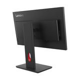 Lenovo ThinkVision T24D-40 23.8" Moniteur Noir, 1x DisplayPort, 1x HDMI, 2x USB-C, 3x USB-A, 1x RJ-45, 120 Hz, 60,5 cm (23.8"), 1920 x 1080 pixels, Full HD, LCD, 6 ms, Noir