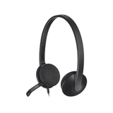 Logitech H340 USB casque on-ear Noir, Vente au détail