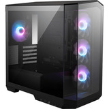 MSI MAG PANO M100R PZ Micro Tower Noir boîtier midi tower Noir | 1x USB-A | 1x USB-C | RGB | Verre Trempé