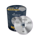 MediaRange MR443 DVD vierge 4,7 Go DVD+R 100 pièce(s), Support vierge DVD DVD+R, Boîte à gâteaux, 100 pièce(s), 4,7 Go