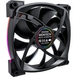Montech RX140 PWM 140x140x25 ventilateur de boîtier RGB  Noir, 140 x 140 x 25 mm