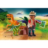 PLAYMOBIL Dinos - Enquêteur et affaire Dino, Jouets de construction 70108