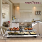 ProfiCook 501144, Raclette Acier inoxydable/Noir