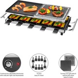 ProfiCook 501144, Raclette Acier inoxydable/Noir