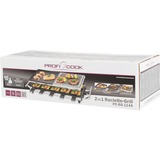 ProfiCook 501144, Raclette Acier inoxydable/Noir