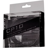 SilverStone CP10 0,5 m Câbles d'alimentation interne, Adaptateur Noir, 0,5 m, SATA 6 broches Slimline, Mâle, Mâle, Noir