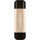 Transcend JetFlash 930C lecteur USB flash 512 Go USB Type-A / USB Type-C 3.2 Gen 1 (3.1 Gen 1) Or, Clé USB Or/Noir, 512 Go, USB Type-A / USB Type-C, 3.2 Gen 1 (3.1 Gen 1), 420 Mo/s, Casquette, Or